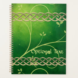 Keltische Grünknochen und Blätter Planer