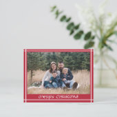 Keltische handgezeichnete Kalligraphie Weihnachten Postkarte (Stehend Vorderseite)