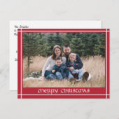 Keltische handgezeichnete Kalligraphie Weihnachten Postkarte (Vorne/Hinten)