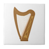 Keltische Harfe Fliese (Vorderseite)