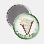 Keltische Harfe Magnet (Vorderseite/Rückseite)