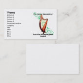 Keltische Harfen-Visitenkarte Visitenkarte (Vorne/Hinten)