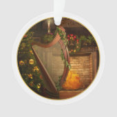 Keltische Harfen-Weihnachtsverzierung Ornament (Vorderseite)
