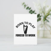 keltische Harfenkonstruktion Postkarte (Stehend Vorderseite)