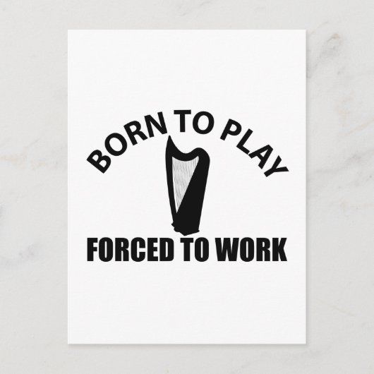 keltische Harfenkonstruktion Postkarte (Vorderseite)