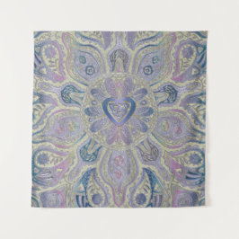 Keltische Herz-Knoten-Mandala-Wand-Tapisserie Wandteppich