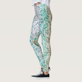Keltische Herz-Mandala im grünen Gold Leggings (Links)
