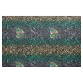 Keltische Herz-Mandala im grünen Gold Stoff (Fat Quarter (45,7 x 55,9 cm))