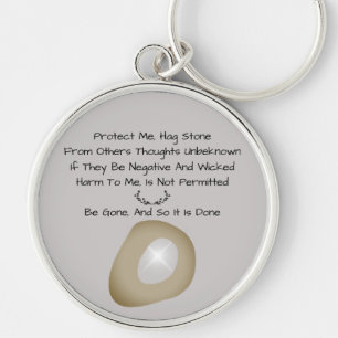 Keltische Hexenmeister-Stone-Schutzzauber Grau Schlüsselanhänger