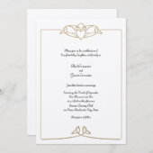 Keltische Hochzeits-Einladung Einladung (Vorne/Hinten)