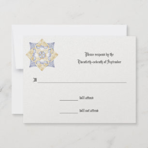 Keltische Hochzeitseinladung - Antwortkarte RSVP Karte