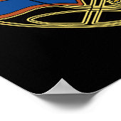 Keltische Hunde und Bird keltic Art Prints Poster (Ecke)