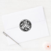 keltische Hundsticker Runder Aufkleber (Umschlag)