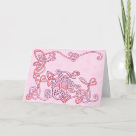 Keltische Igels-Gruß-Karte Karte