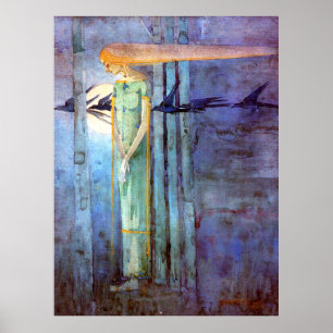 Keltische inspirierte Kunst Nouveau Margaret Poster