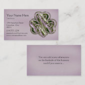 Keltische Iren-Geschäfts-Karte des Visitenkarte (Vorne/Hinten)