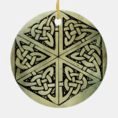 keltische irische heilige Symbole Keramik Ornament (Hinten)