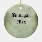 keltische irische heilige Symbole Keramikornament (Hinten)