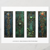 Keltische irische Lesezeichen, Fantasy-Lesezeichen (Vorderseite)