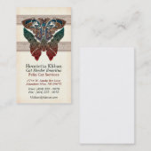 Keltische Katzen-Entwurfs-Visitenkarten Visitenkarte (Vorne/Hinten)