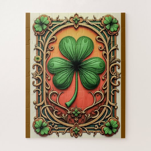 Keltische Klee des Glücks Puzzle (Vertikal)
