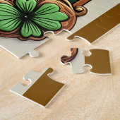 Keltische Klee des Glücks Puzzle (Seite)