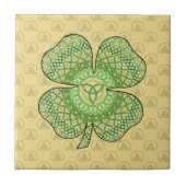 Keltische Kleeblatt-Fliese Fliese (Vorderseite)