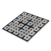 Keltische Knoblauchblauch-Muschel und Perle Fliese (Seite)