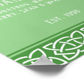 Keltische Knochen-Band-Familie Poster (Ecke)