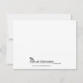 Keltische Knochen in Creme und Rust Response Card RSVP Karte (Rückseite)