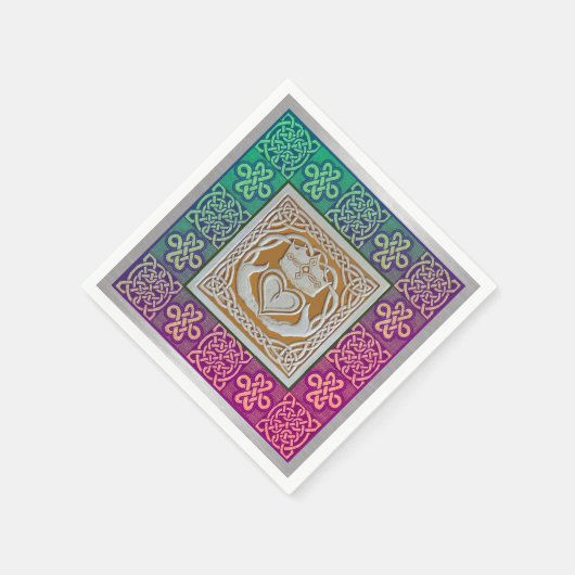 keltische Knochen Serviette (Ecke)