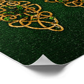 Keltische Knochenstreifen Poster (Ecke)