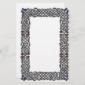 Keltische Knoten-Grenze Briefpapier (Vorne/Hinten)