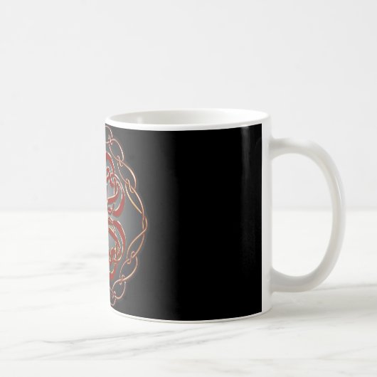 Keltische Knoten Herzen Kaffeetasse (Rechts)
