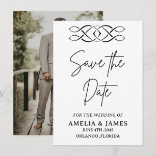Keltische Knoten-Hochzeit-Save-the-Date-Karte