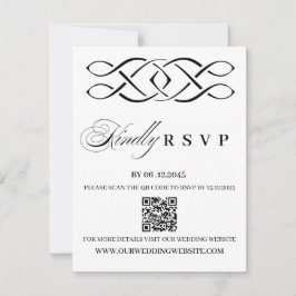 Keltische Knoten-Hochzeits-RSVP-Karte RSVP Karte