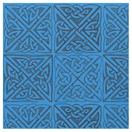 Keltische Knoten im Blau Stoff