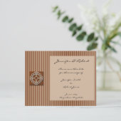 Keltische Knoten in Creme und Rost Save the Date (Stehend Vorderseite)
