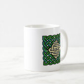 Keltische Knoten-Irishcoffee-Tasse Kaffeetasse (VorderseiteRechts)