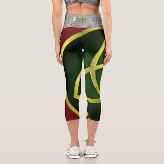 (Keltische Knoten) Kurze Leggings (Rückseite)