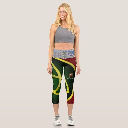(Keltische Knoten) Kurze Leggings (Vorderseite)