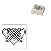 keltische Knoten Liebe Herzkunst Briefmarke Gummistempel (Stempel)