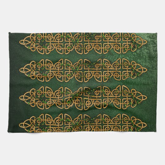 Keltische Knoten-Streifen Küchentuch (Horizontal)