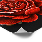 Keltische Knoten und ein Herz in gotischer Eleganz Poster (Ecke)