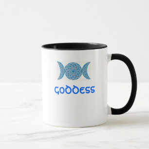 Keltische Knotengöttin-Tasse (blau) Tasse