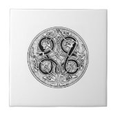 Keltische Knüpfarbeit auf irgendeiner Farbe Fliese (Vorderseite)