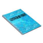 Keltische Knüpfarbeit Blauer Fisch Notizblock (Rechte Seite)