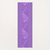 Keltische Knüpfarbeit Fisch in Lila Yogamatte (Vorderseite)