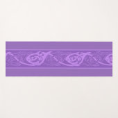 Keltische Knüpfarbeit Fisch in Lila Yogamatte (Vorderseite (Horizontal))