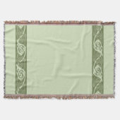 Keltische Knüpfarbeit Fische in Grün Decke (Vorderseite)